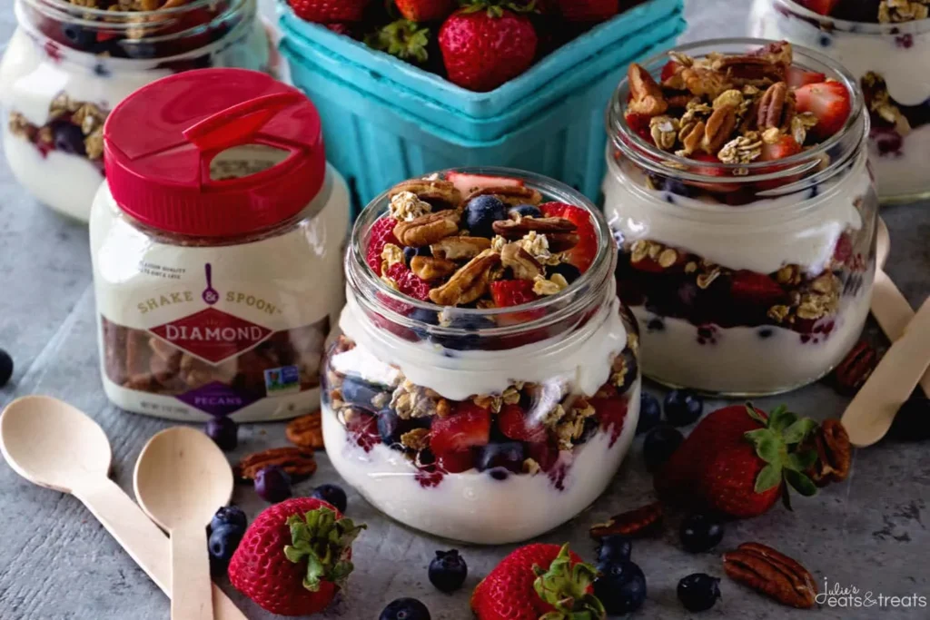 Berry Yogurt Parfaits Landscape