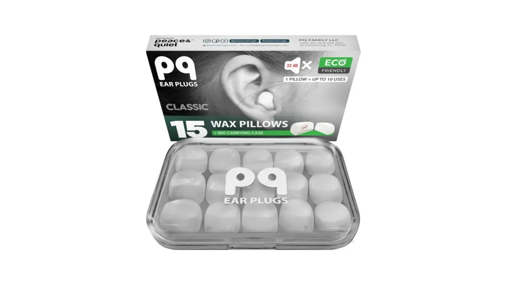 pq silicone wax ear plugs for sl