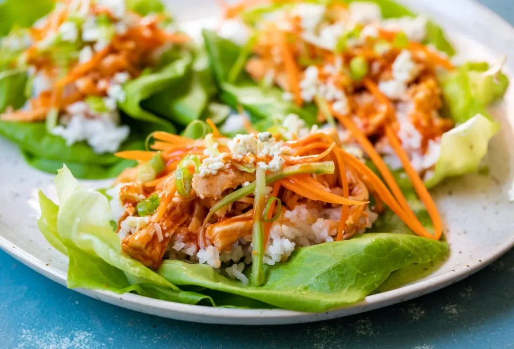 Buffalo Chicken Lettuce Wraps fe