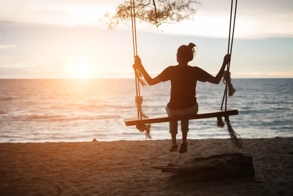 Peaceful beach visualization